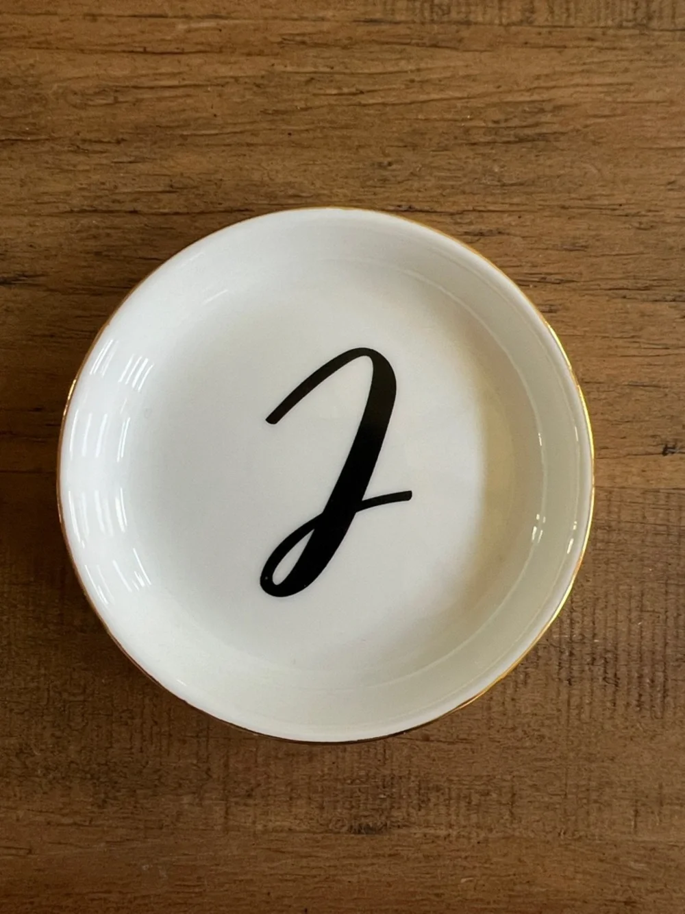Monogram J Trinket Dish